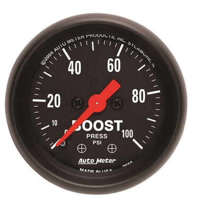 Manomètre de suralimentation Z/S 2-1/16" - 0-100psi