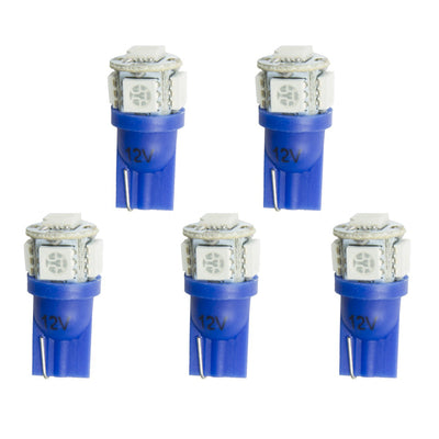Ampoules LED de rechange T3 Wedge bleues (lot de 5)