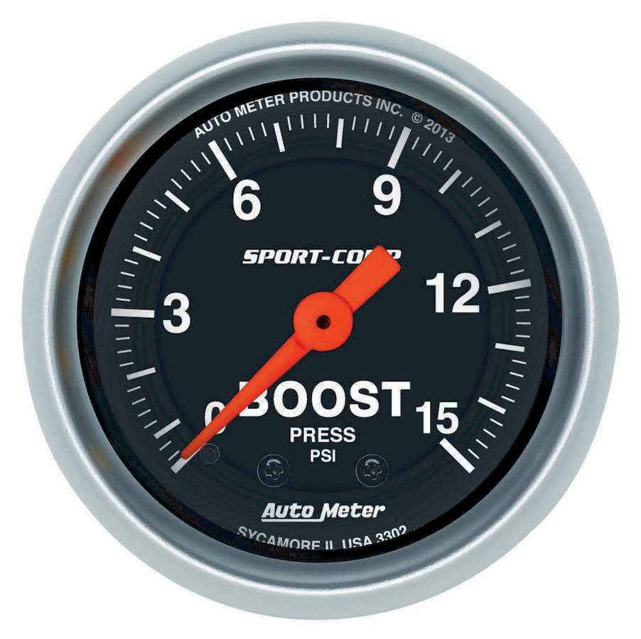 Manomètre de suralimentation S/C 2-1/16" 0-15 PSI