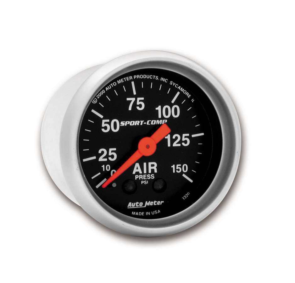 Manomètre de pression d'air 2-1/16 po S/C 0-150 psi