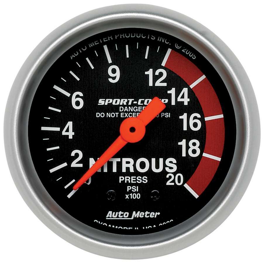 Manomètre de pression Sport Comp NOS 2-1/16 po