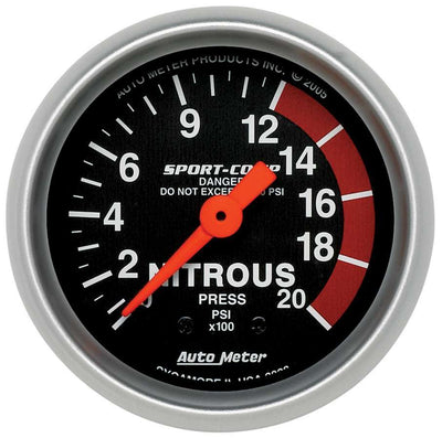 Manomètre de pression Sport Comp NOS 2-1/16 po