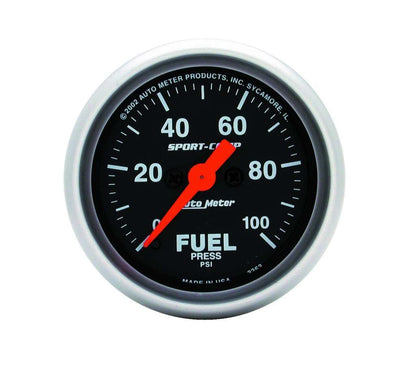 Sport Comp 2 1/16 po Carburant 0-100 PSI Élec.