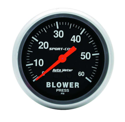 Pression du surpresseur de 0 à 60 psi
