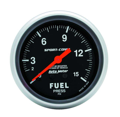 Manomètre de pression de carburant 0-15