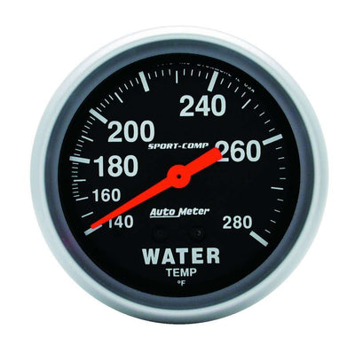 Jauge de température d'eau 140-280