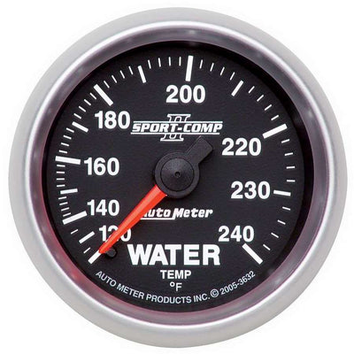 Jauge de température d'eau S/C II 2-1/16 po 120-240
