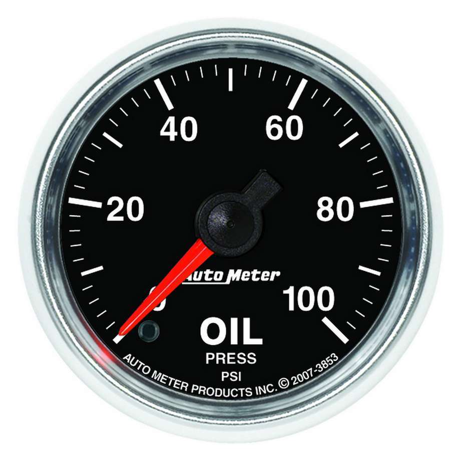 Manomètre de pression d'huile 2-1/16 GS - 0-100 psi