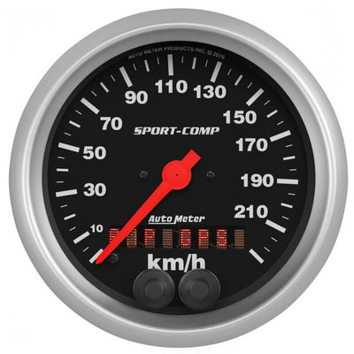 Tachymètre 3-3/8 po 225 KM/H Sport-Comp