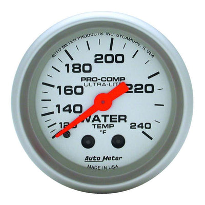 Jauge de température d'eau U/L 2-1/16 po 120-240