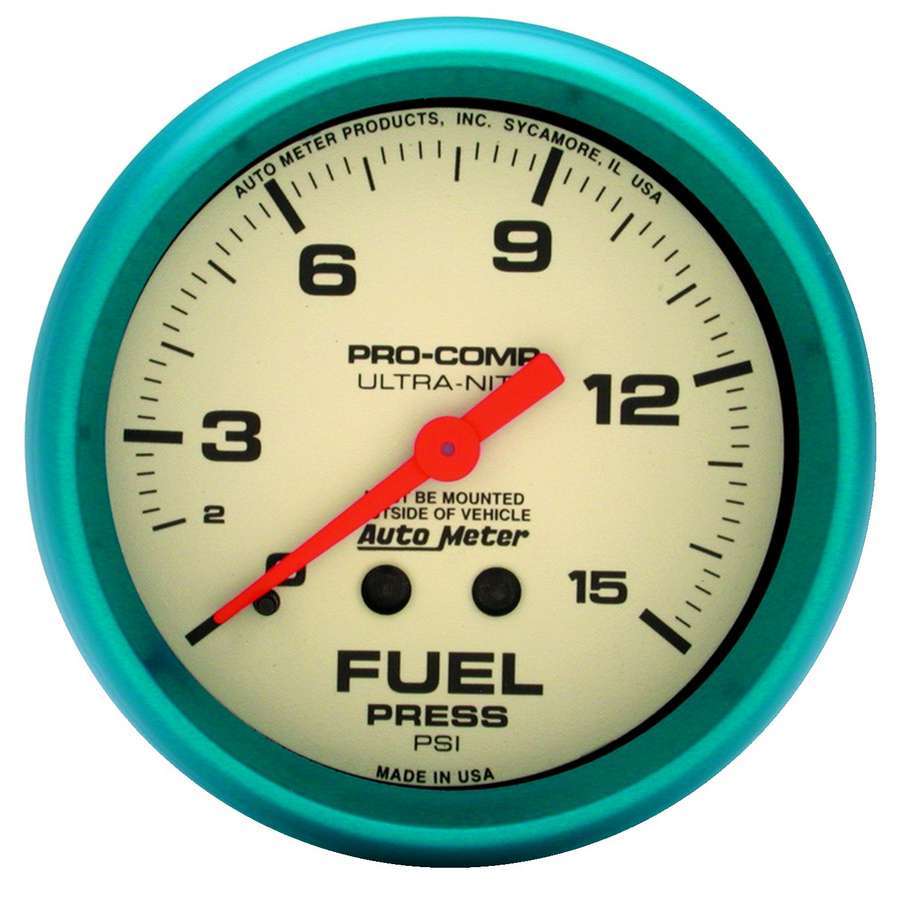 Manomètre 2-5/8 Ultra-Nite F/P 0-15 psi