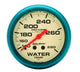 Jauge de température d'eau Ultra-Nite 2-5/8 140-280