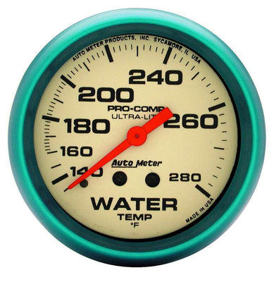 Jauge de température d'eau 2-5/8 Ultra-Nite 140-280