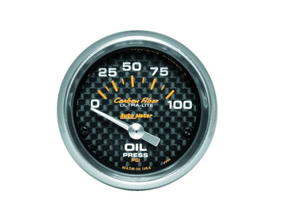 Manomètre de pression d'huile C/F 2-1/16 po 0-100 PSI