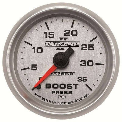 Manomètre de suralimentation U/L II 2-1/16 po - 0-35 psi