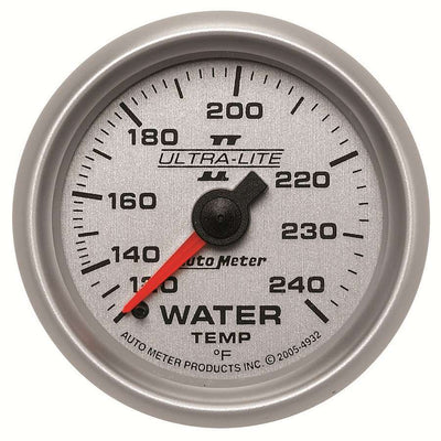 Jauge de température d'eau U/L II 120-240 de 2-1/16 po