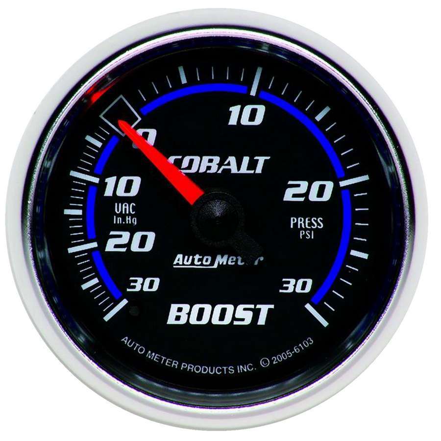 Manomètre C/S Boost/Vac 2-1/16 po 30 po Hg/30 psi