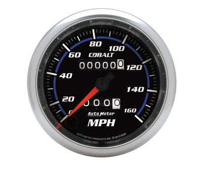 Compteur de vitesse 3-3/8" C/S 160 mph avec éclairage LED
