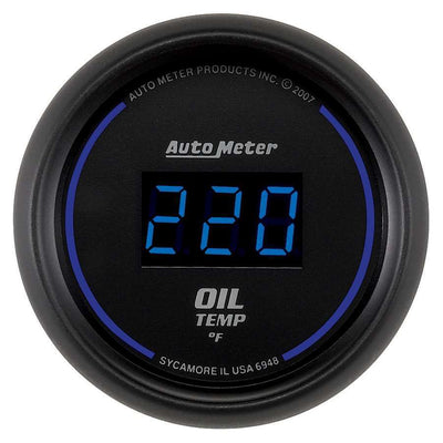 Manomètre de température d'huile au cobalt 2-1/16 po Numérique 340 F