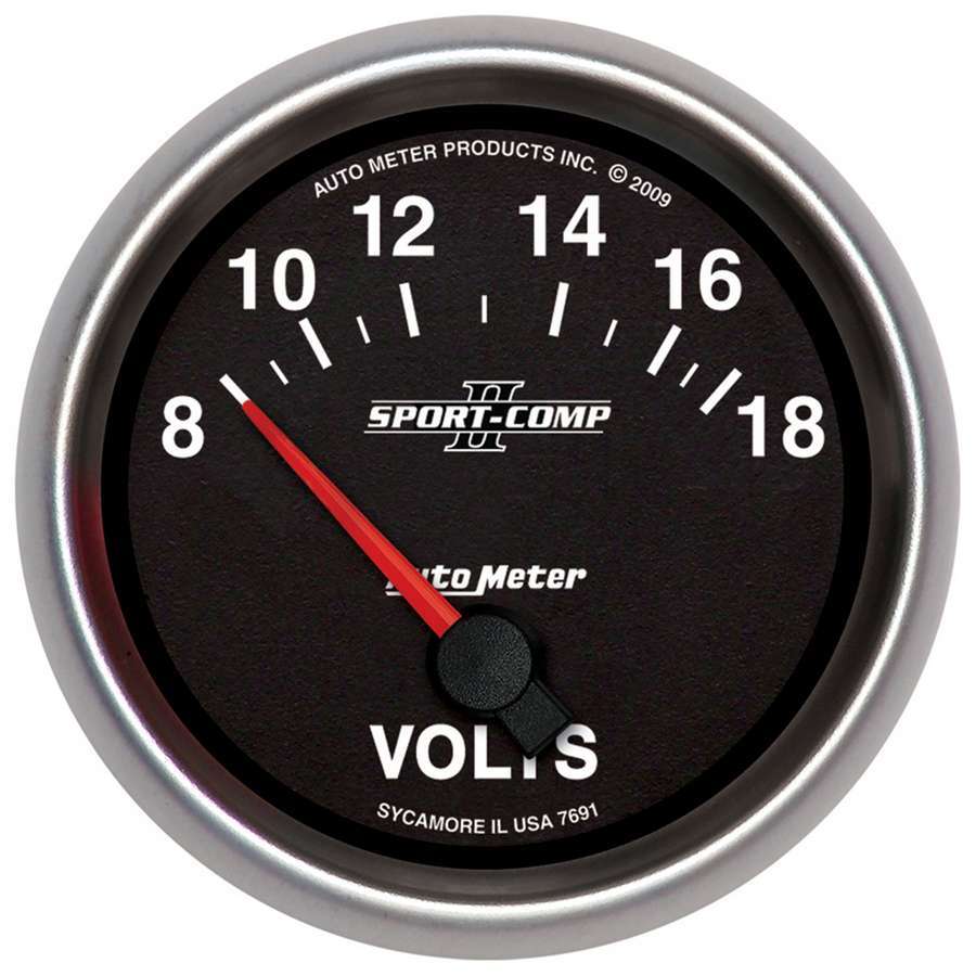 Voltmètre 2-5/8 po, 18 V, électrique, Sport-Comp