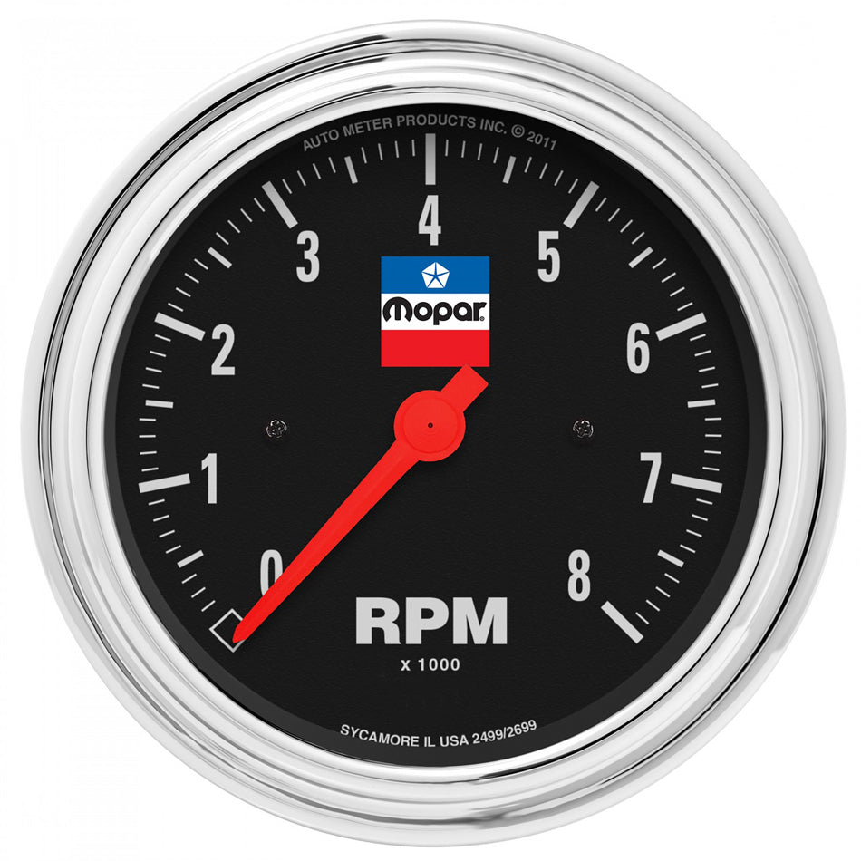 Jauge de tachymètre 3-3/8 Mopar Logo Series