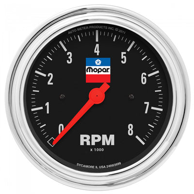 Jauge de tachymètre 3-3/8 Mopar Logo Series