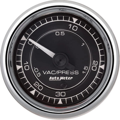 Jauge Chrono Chrome Vac/Boost 2/16 30HG/30PSI