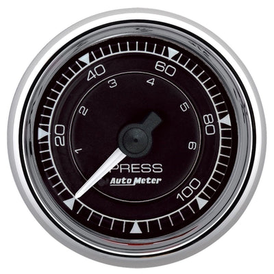 Manomètre de pression Chrono Chrome 2/16 0-100 PSI
