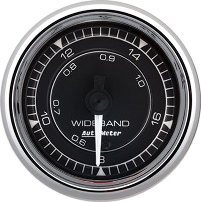 Manomètre Chrono Chrome du ratio air/carburant large bande 52 mm