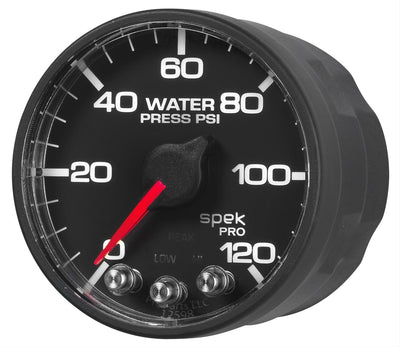 Manomètre de pression d'eau Spek-Pro 2-1/16, 120 psi