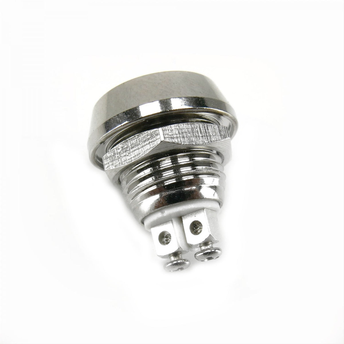 Bouton-poussoir momentané bombé en billette de 12 mm