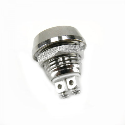 Bouton-poussoir momentané bombé en billette de 12 mm