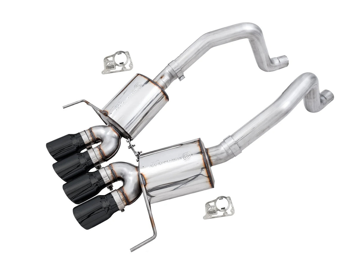C7 Corvette Exhaust Quad Black Tips
