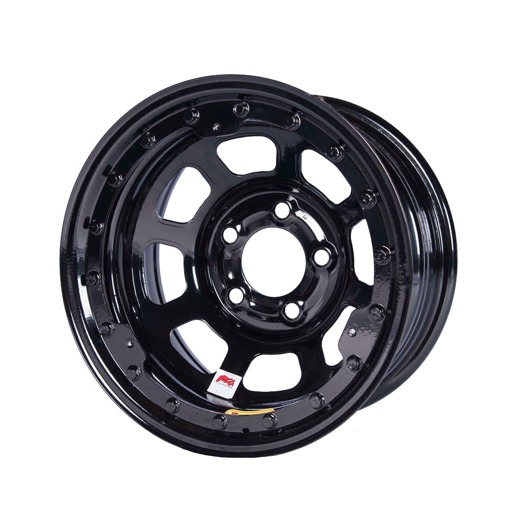 Roue IMCA B/Lock 15x8 Noire à trou en D 5x5