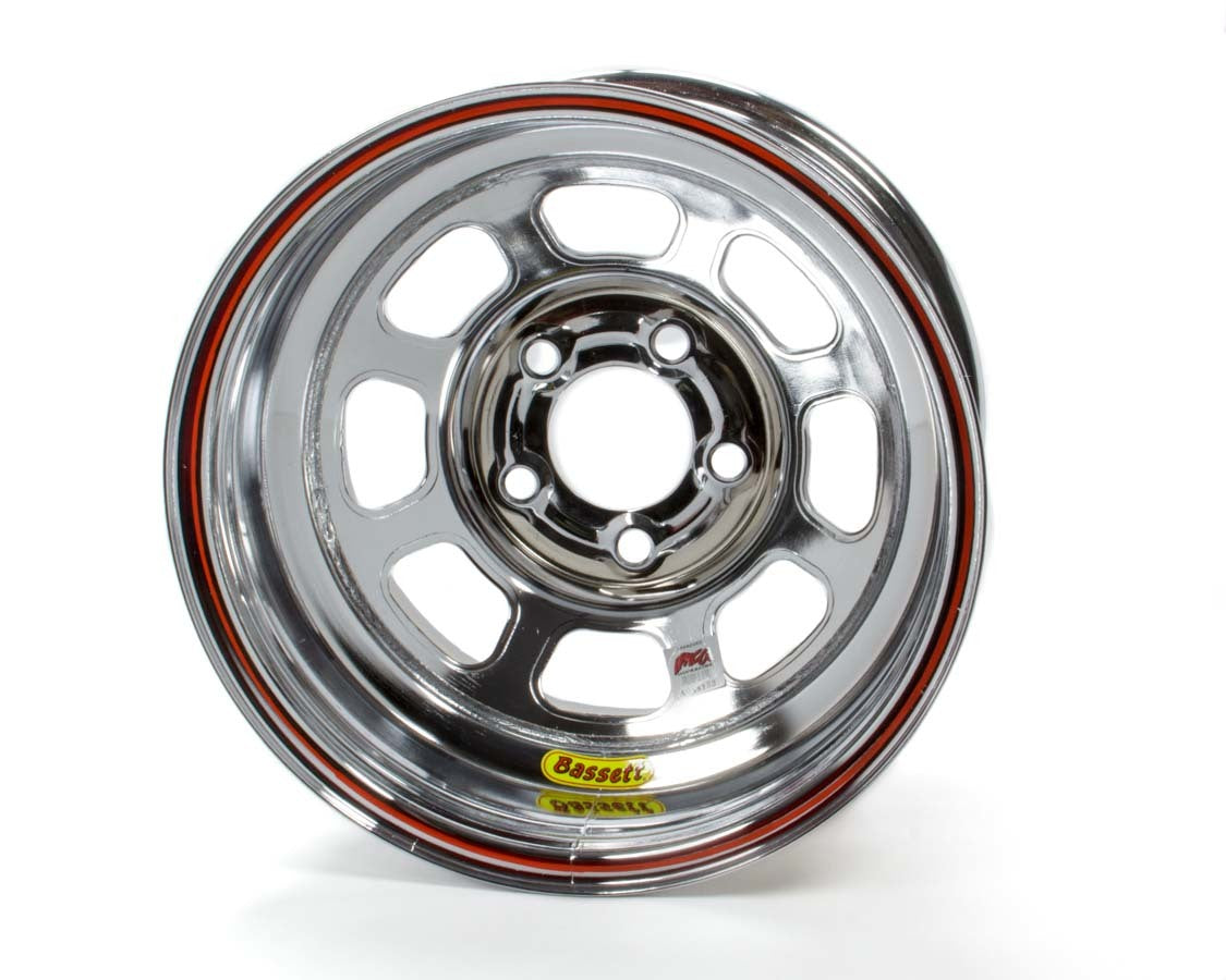 Roue IMCA 15x8 Rev. Bell D-Hole Chrome