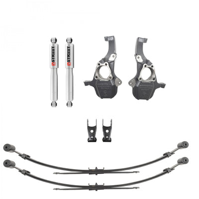 Kit d'abaissement 2 po avant/4 po arrière GM P/U 1500 19-