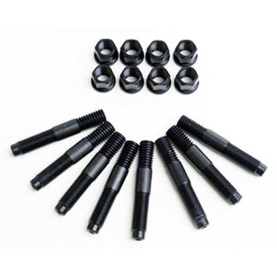 Kit goujons de soufflante en aluminium anodisé noir (8 mcx)