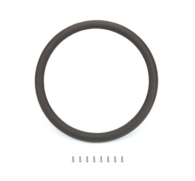 Demi-recouvrement cuir gris foncé
