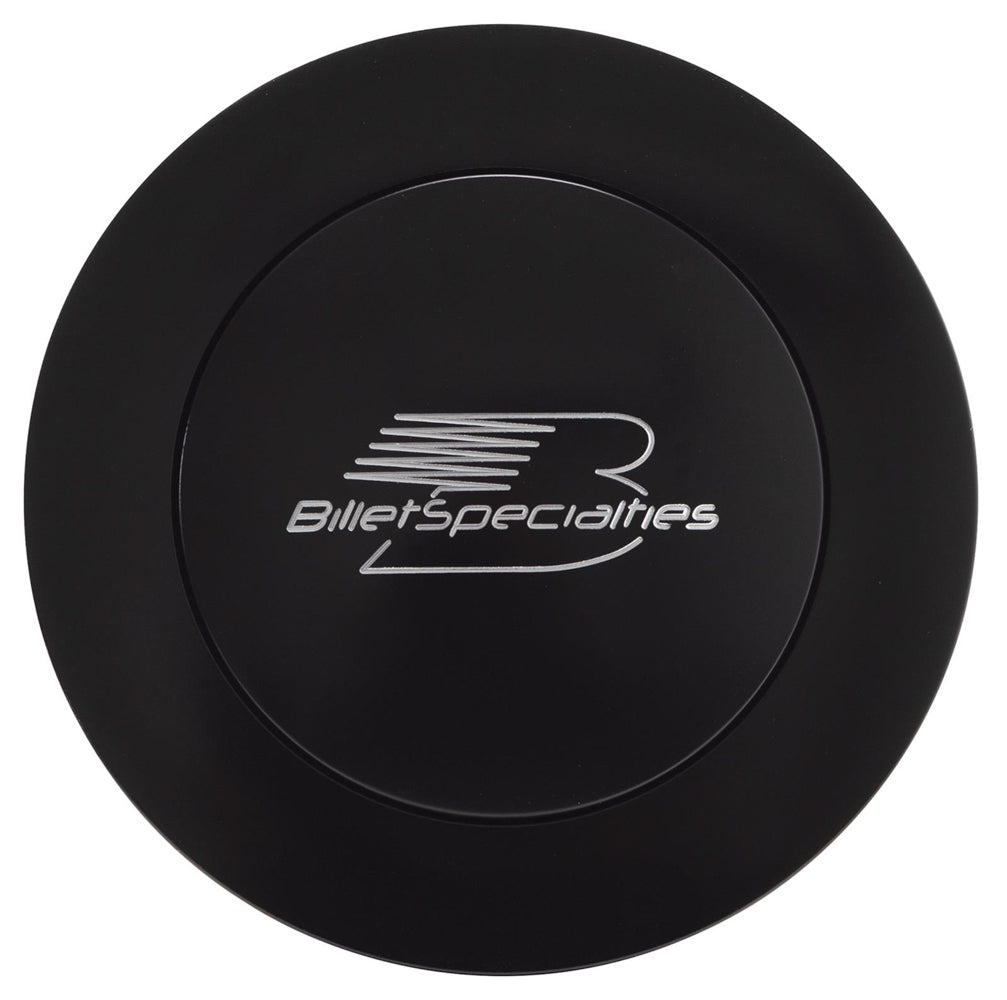 Bouton de klaxon grand noir Logo Billet Specialties