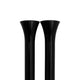 Door Lock Knobs Tri-Five Smooth Black Pair