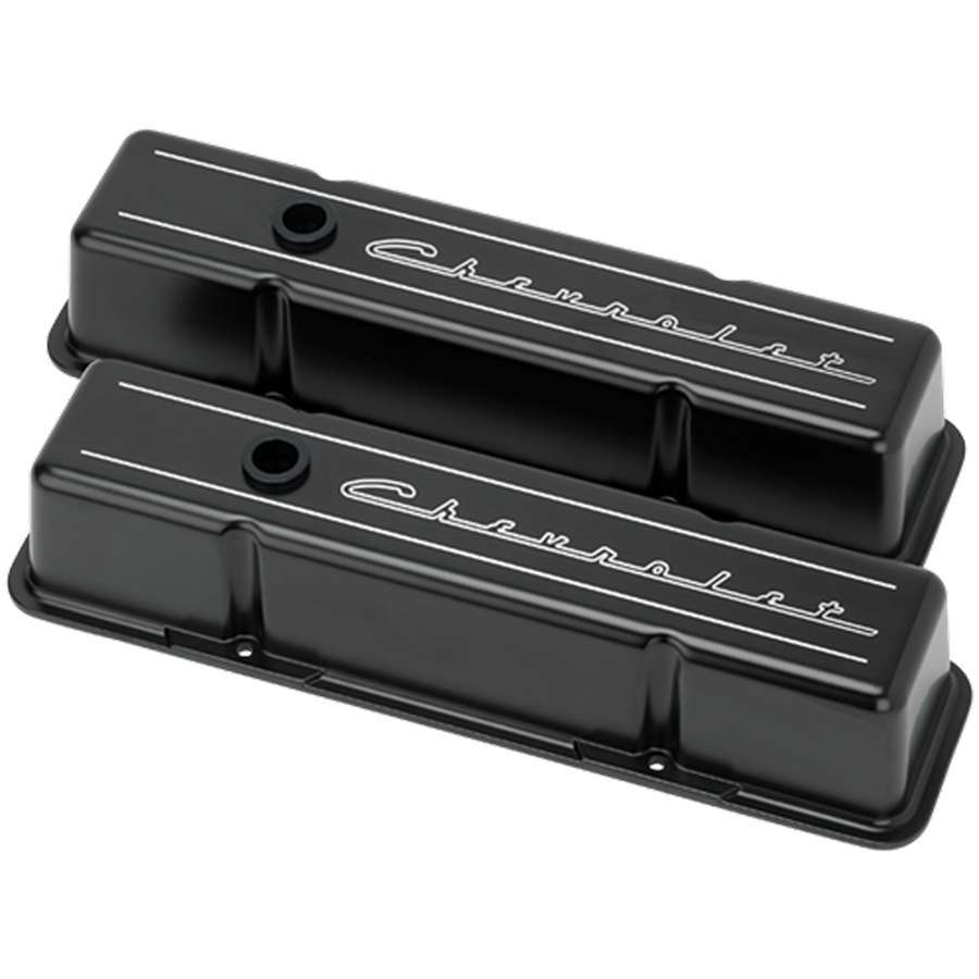 Cache-culbuteurs hauts SBC Chevrolet Script noir