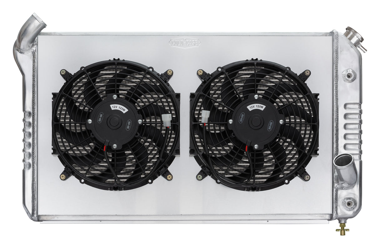 69-72 Corvette Radiator w/ Dual 12in Fan Kit