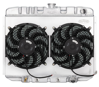 67-70 Mustang Radiator AT 24in Dual 12in Fans
