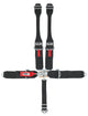 Harnais 5 pts petit loquet Hans noir boulonné noir