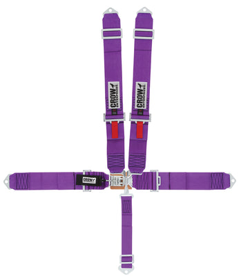 Harnais 5 points à petite boucle, fixation boulonnée, violet, tirage vers le bas