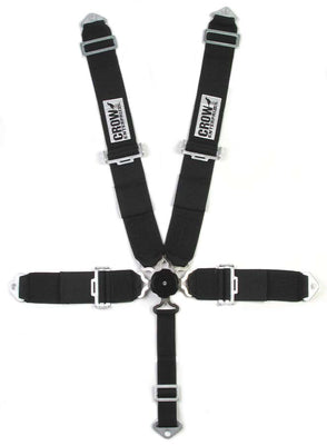 Ceinture sous-abdominale 5 points Kam Lock 3 po 50 po Noir