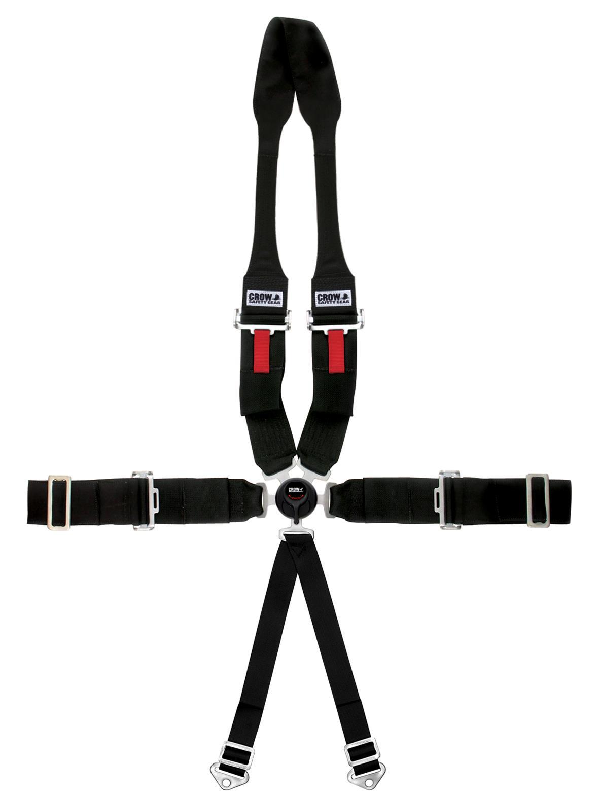 Ceinture sous-abdominale à 6 points de fixation avec boucle rapide de 7,6 cm à serrage vers le haut