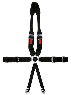 Ceinture sous-abdominale à 6 points de fixation avec boucle rapide de 7,6 cm à serrage vers le haut