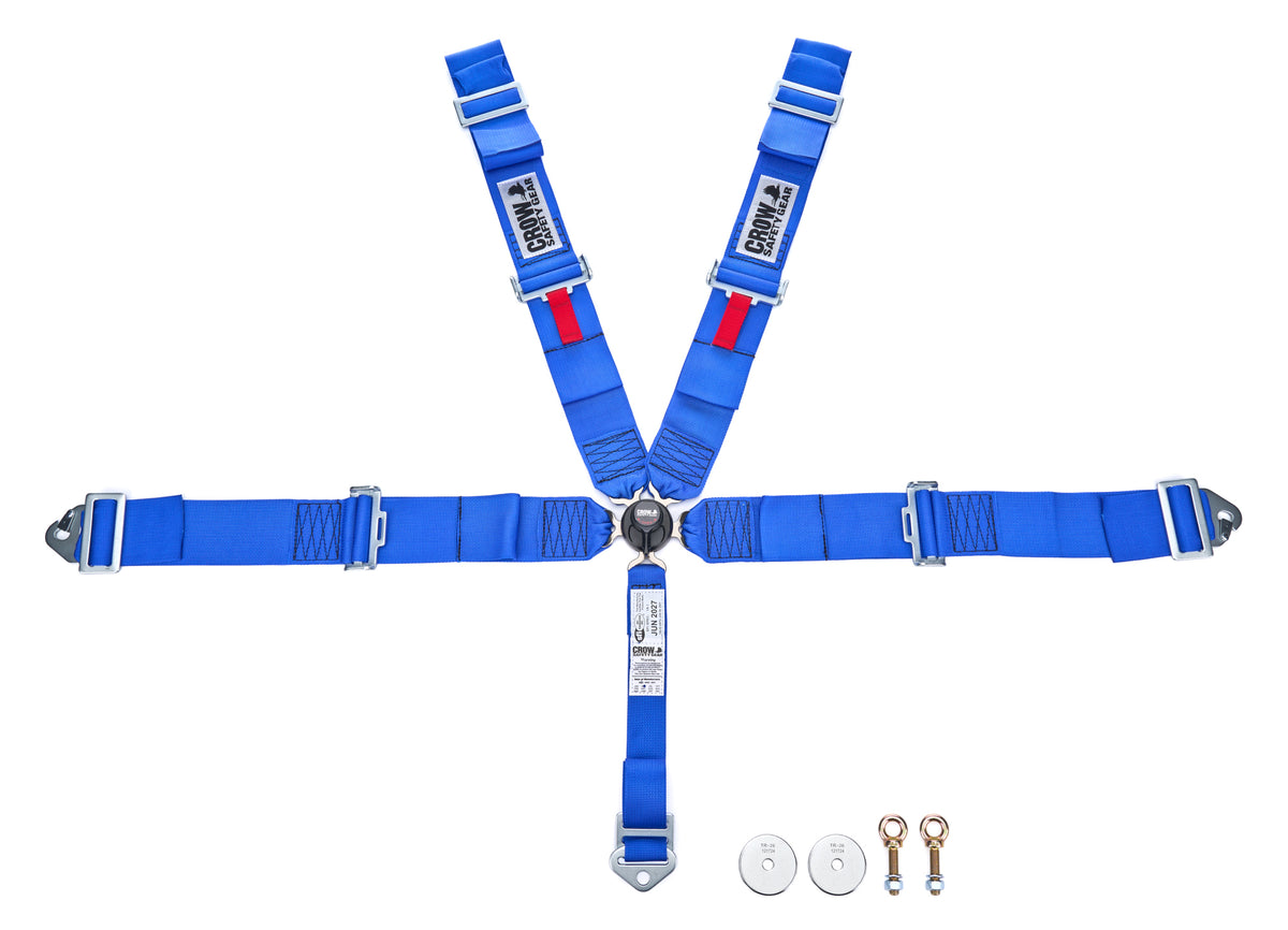 Ceinture de sécurité 5 points 3 pouces à boucle rapide 52 pouces avec sangles de serrage Clip-i