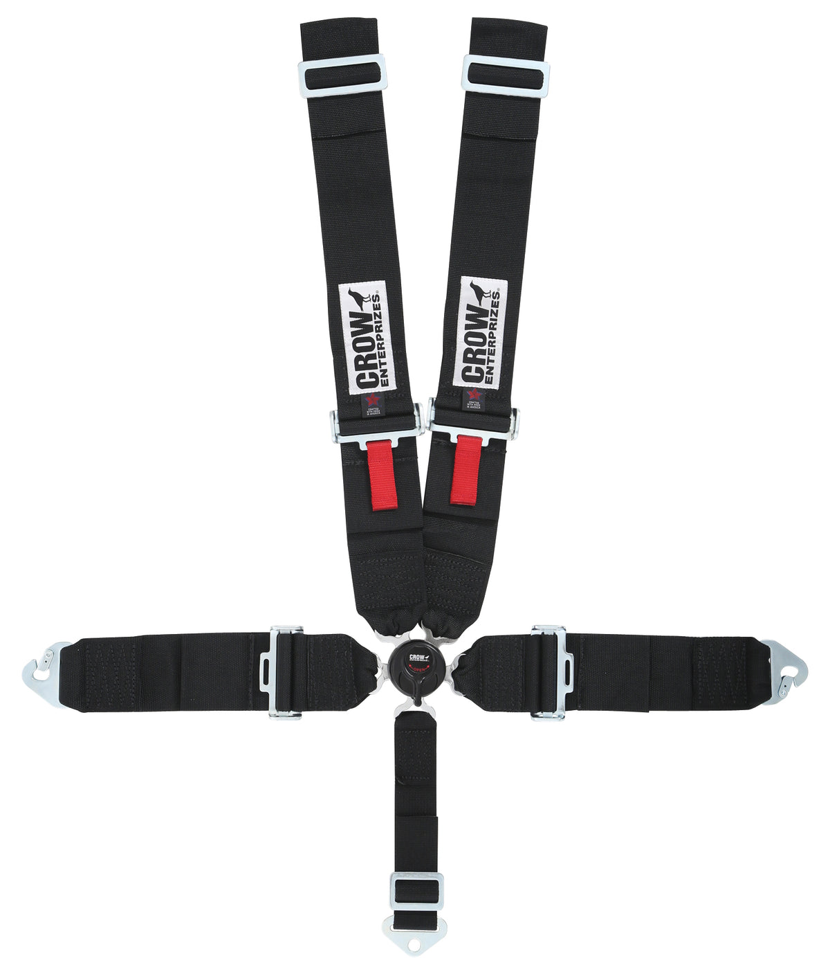 Ceinture de sécurité 5 points noire à fixation au plancher Kam Lock